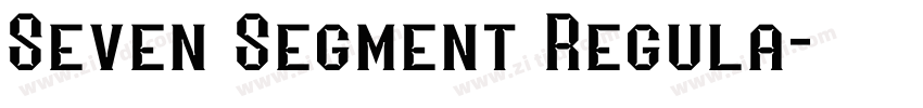 Seven Segment Regula字体转换